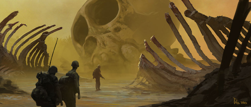 Illustration for article titled This Gorgeous Kong: Skull Island Concept Art Is Fit for a King